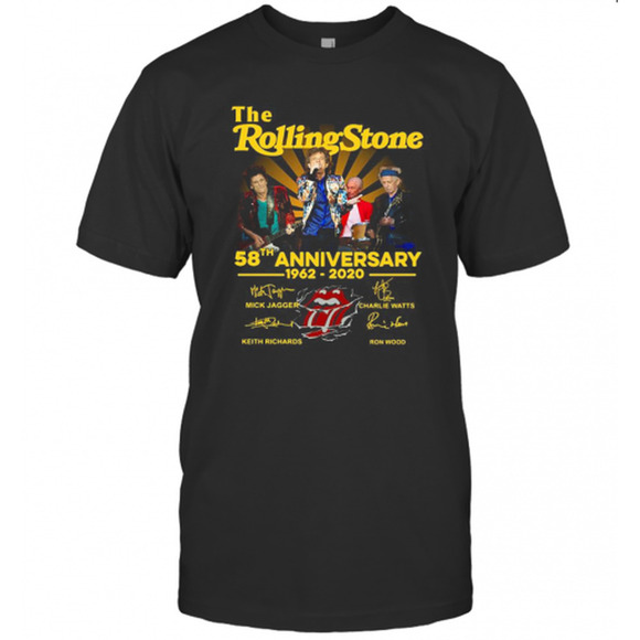 Tops - The Rolling Stone 58Th Anniversary 1962 Signatures T-Shirt